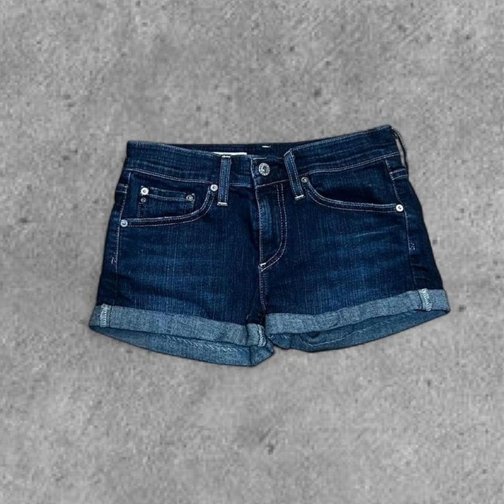 Dark wash vintage Y2K the pixie denim booty shorts #denimshorts Size‎ 24